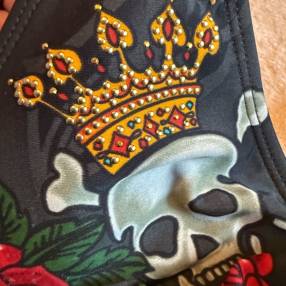 Target Black Bikini with Butterfly and Skull Design - Picture 3 of 14